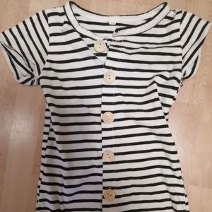 Black and white romper